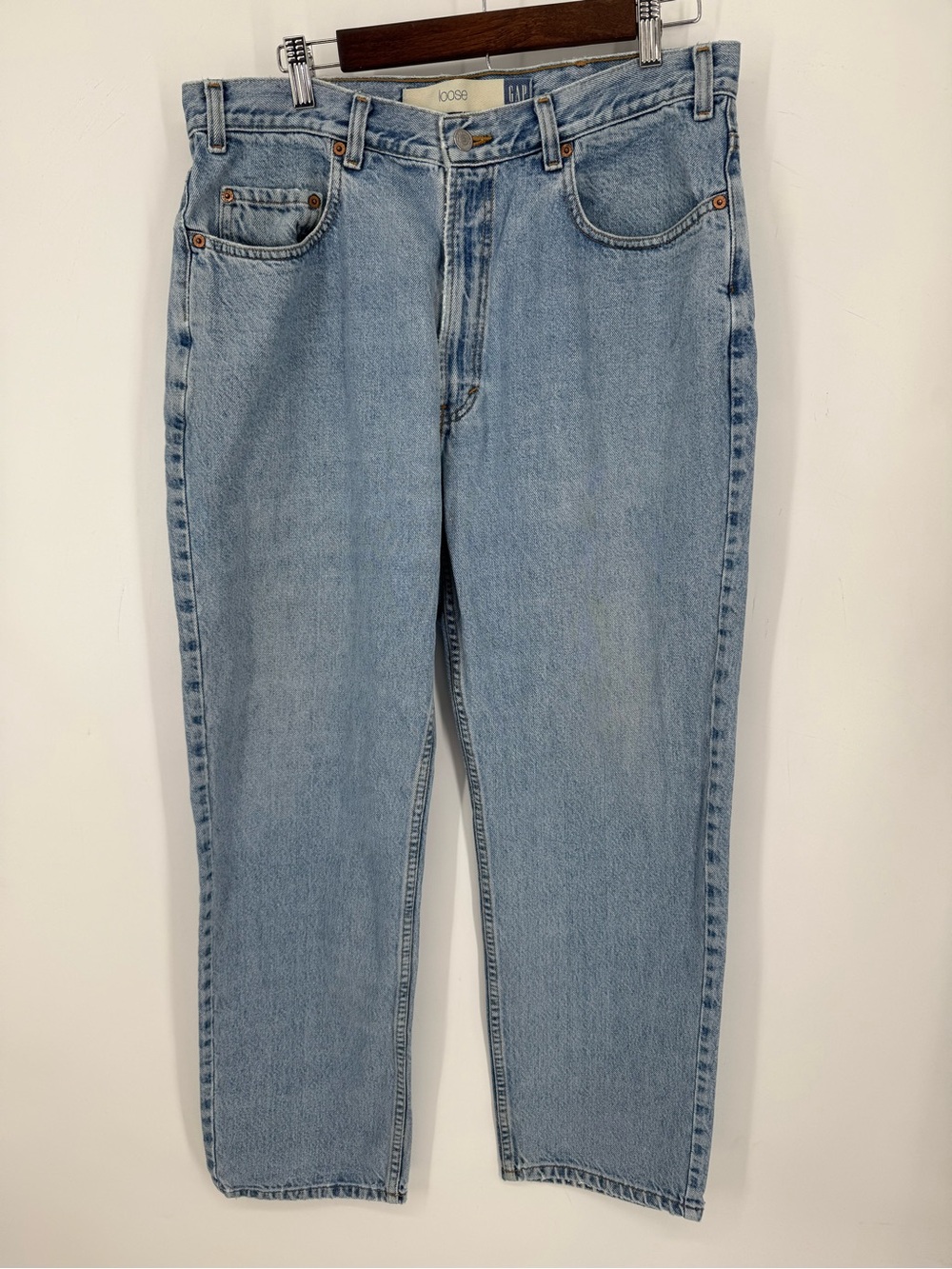Gap Men's Vintage Denim Loose Fit Cotton Minimalist Jeans Waist 36 Length 30